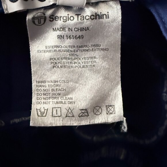 Sergio Tacchini International Blue Bucket Hat S/M Unisex Polyester Made In China - Picture 6 of 6